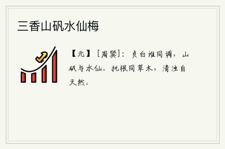 三香山矾水仙梅