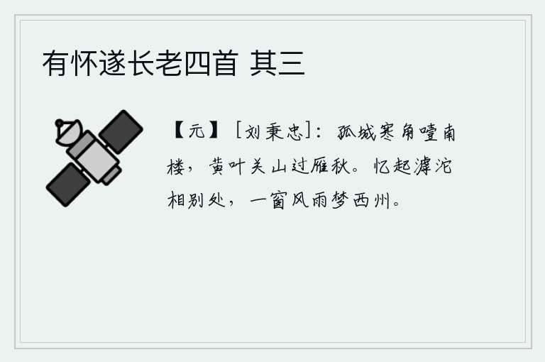 有怀遂长老四首 其三